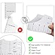 yufana T-Shirt-Ausrichtung Lineal, 8-Teiliges T-Shirt-Ausrichtungs-Lineal-Werkzeug, Schablonen-Lineal, Kurvenlineal, Kann Zum Entwerfen Von T-Shirts, Hosen, RöCken Verwendet Werden