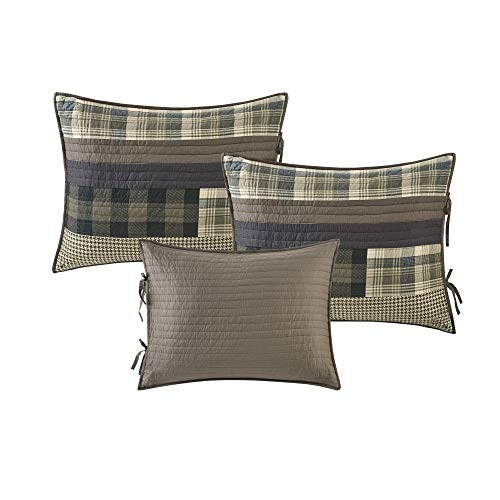 Colcha de algodón Woolrich textil premium acolchado en tono tostado sofisticado 5