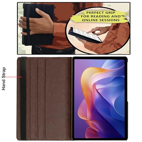 Image of TGK 360 Rotatable Smart Flip Cover for Xiaomi Redmi Pad 2 11 inch Tablet Case (Brown)