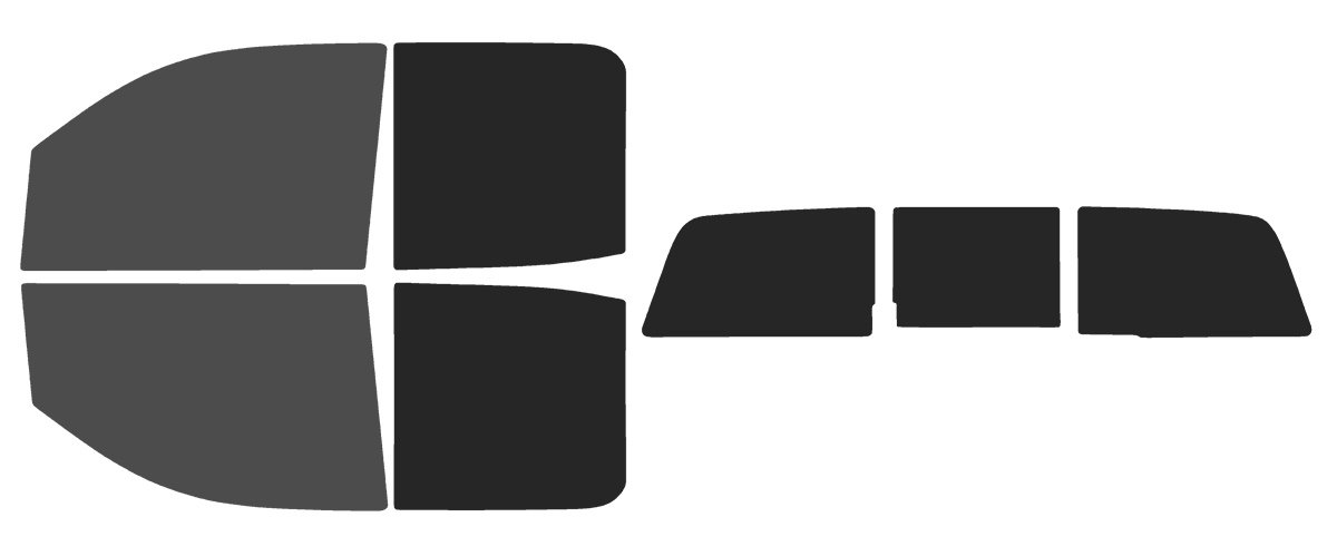 The Tint Effect Precut Window Tint Kit Compatible with GMC Sierra 2500 3500 HD Double Cab (2015-2019) (Full Truck: 30% Front / 15% Rear &amp; 3 piece Slider Rear) Automotive Film