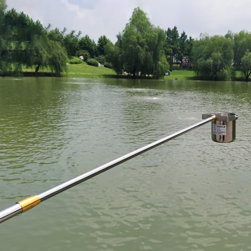 500ml 1000ml Pendulum Beaker Sampler with 1.5 2 3 4 5 6 7 M Extension Stainless Steel Pole, Pool Water Sample Dipper, for Lake River Wellhead(1000ML,1.12-3m/3.7-9.8ft)