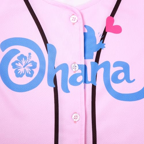 Baseball Jersey for Toddler Girl Boy Hawaiian Shirt Game Day Short Sleeve Button Down Shirts Ohana Tee Tops4