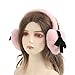 RSHuiOUXX Adorable Bows Plush Ear Muffs Winter Warm Thermally Earmuffs Ear Fashion Cover for Women Girls Outdoor Sports