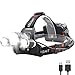 Produktbild Boruit LED Stirnlampe USB Wiederaufladbar Kopflampe Taschelampe Upgrade Headlight 3*CREE XM-L2 T6 LED Superhell 5000LM mit 4 Lichtmodi Wasserdicht IPX-60 für Camping Fischerei Jagd