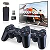 Wireless Retro Game Console, Retro Gaming Console with Built-in 9 Emulators, 20000+Games, 4K HDMI Output, Dual 2.4GHz Wireless Controller, Plug and Play Video Game Console