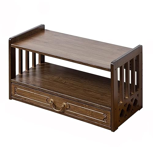 Tavolo da meditazione e preghiera con cassetto, versatile scrivania Puja per culto, divinazione e relax, ideale per esporre libri spirituali e barattoli