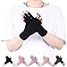 Produktbild LADES DIRERCT Arthritis Handschuhe - Kompressions-Handschuhe Für Schmerzlinderung Rheumatische Arthritis Fingerlose Handschuhe Damen Herren Handschuhe Osteoarthritis Gelenkschmerzen (Schwarz, M)