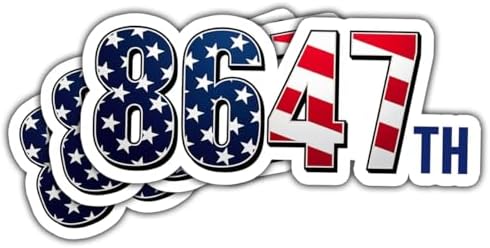 3 Pcs 8647 Sticker, Not My President Bumper Sticker, Political De...