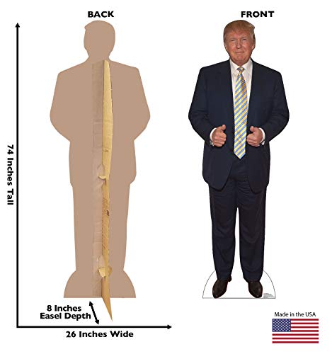 Image of Cardboard People Donald Trump Life Size Cardboard Cutout Standup