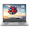 BIGASUO Computadora portátil de 16 pulgadas, 16 GB DDR4 RAM SSD de 1 TB, procesador N100 de cuatro núcleos hasta 3.4 GHz, pantalla IPS FHD de 1200P, portátiles Windows 11 con USB 3.0, tipo C,