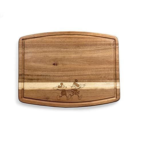 PICNIC TIME Disney Mickey Mouse & Minnie Mouse Ovale Akazie Schneidebrett, Servierbrett, Charcuterie Board (Akazienholz)