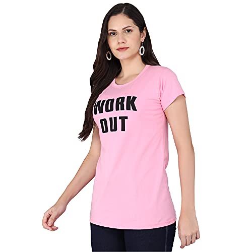 Image of FUNDAY FASHION Women & Girls Cotton Regular Fit Half Sleeves T-Shirt