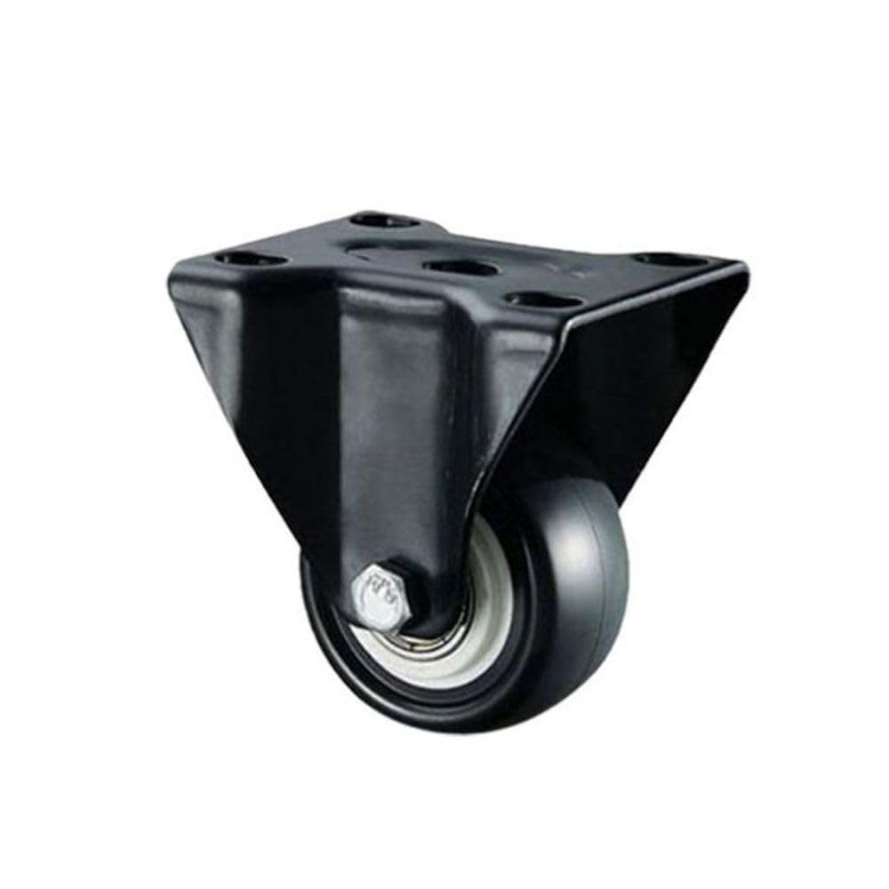 GYRAZXS Swivel Cs 180kg Load Capacity Black Rubber Trolley Furniture Wheels (Style 2 1.5 Inch) - Heavy-Duty Mobility for Easy Movement