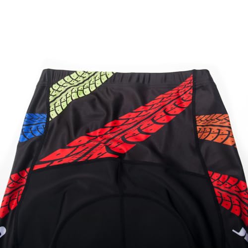Calzas ciclistas para hombre acolchadas 3D rojo XL miniatura 7