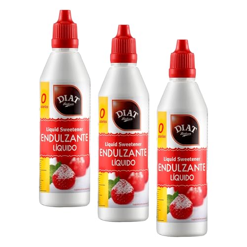DIAT Radisson - Endulzante Líquido | Edulcorante Líquido | Endulzante de mesa | Edulcorante para Cocinar | Endulzante sin Calorías | Edulcorante para Diabéticos (Paquete de 3)