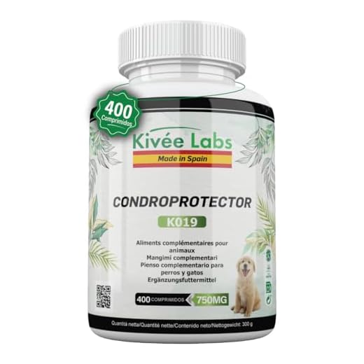 KivéeLabs® 400 Comprimidos Condoprotectores Perros con Mejillón Labios Verdes y Colágeno | Antiinflamatorios Perros Fabricado en España