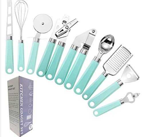 Kitchen Tools Gift with heat-resilient silicone handle...