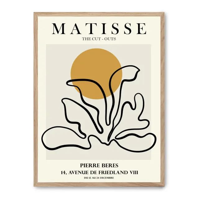 Matisse art print v FASE5 sublimez le mur de votre salon moderne