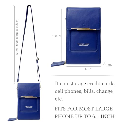 Image of Crossbody for Women, Trendy Small Phone Purse with Secure Card Slots, Lightweight Card wallet