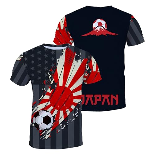 Japan Soccer Jersey Men’s World Cup Short Sleeve T-Shirt