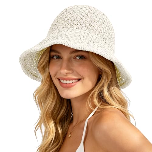 Sombrero de sol para mujer verano playa paja