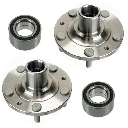 Image of Detroit Axle - Pair Front Wheel Bearing and Hub Assembly for 2006-2012 Ford Fusion 2003-2008 Mazda 6 2007-2012 Lincoln MKZ 2006 Zephyr 2006-2011 Mercury Milan