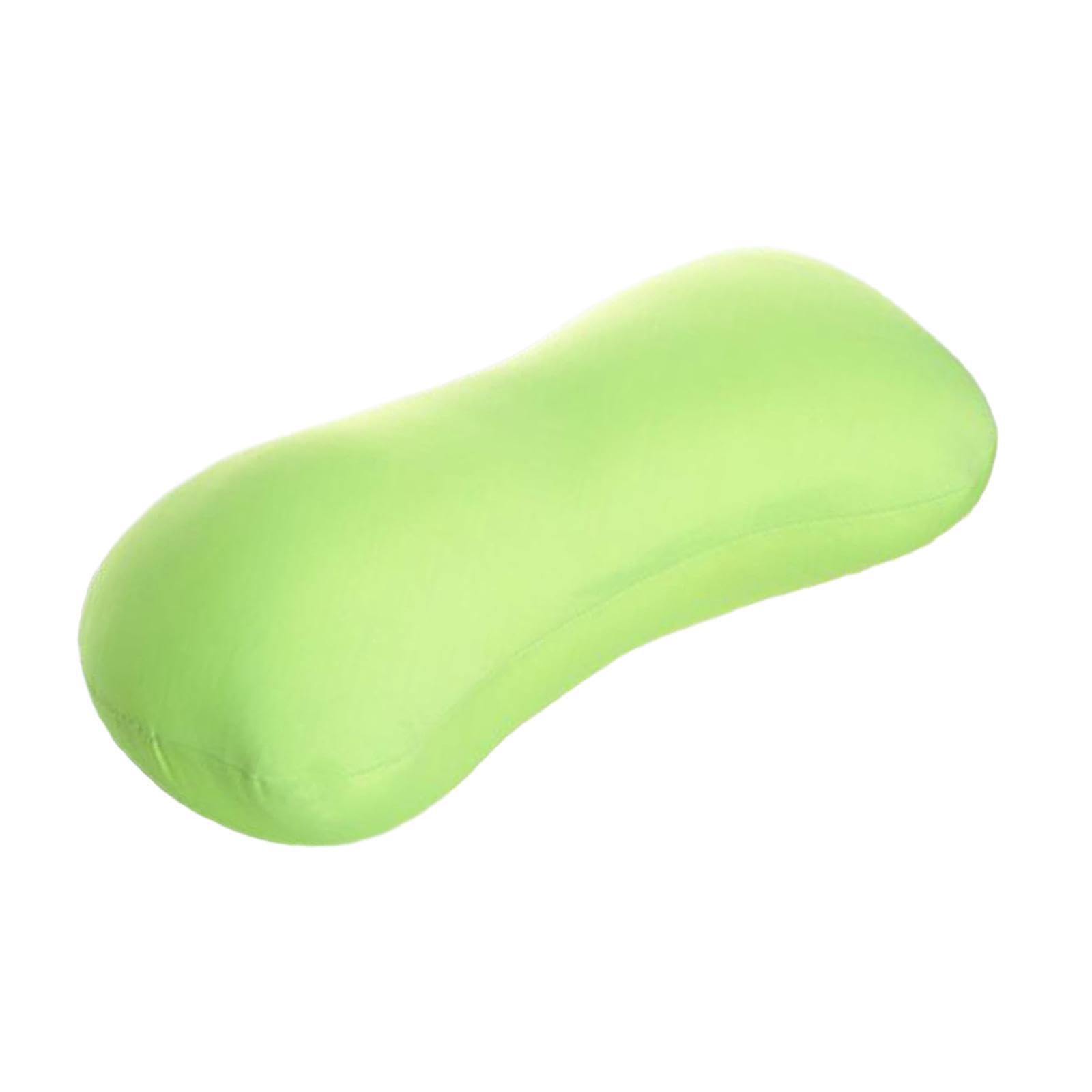 Zambuph Comfortable Pillow Filled With Microbeads Offers Supportive Experience Neck Back Relaxation While Traveling Foam Particle Bone Pillow Cylindrical