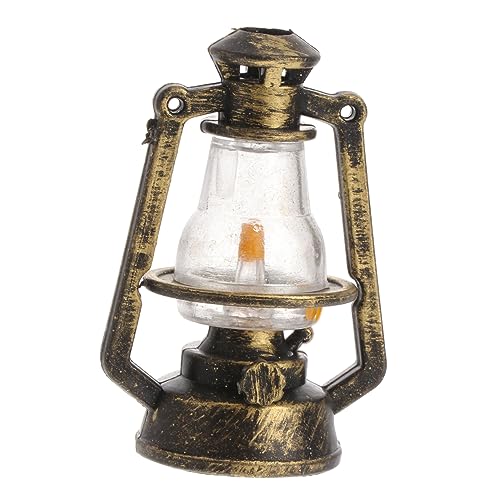 balacoo 4Pcs Micro Landscape Adornment Creative Imitation Table Lamp Ornament Adorable Wind Lamp for Gardening Succulent Display Decorative Craft for Home and