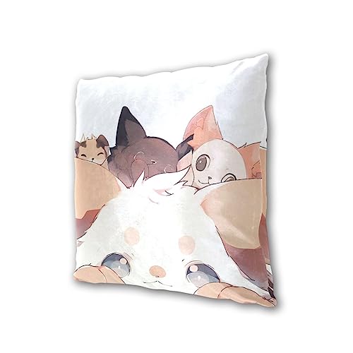Frodotgv FPILLOWCASE07007 Little Monster Lying On The Ground Fluffy Pillow Case Pillow Case Protectors thumb #2