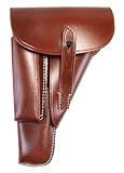 Brown Leather Holster Fits Browning Hi Power SA-35 EAA Girsan MC P35 Lefty