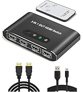 Amazon | HDMI切替器 3入力1出力 HDMIセレクター HDMI 切り替え 3 in 1