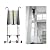 JADDUO Telescoping Ladder,27.9 FT Extension Ladder,Aluminum Lightweight Telescopic Ladder with 2 Triangle Stabilizers, Telescoping Attic Ladders RV Ladders for Travel