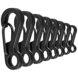 ✅ USO VERSATIL - Deja volar tu imaginación a usar estos clips de llavero. Usa estos mosquetones para tu equipo de escalada, accesorios de senderismo, arnés para mascotas o equipo deportivo al aire libre.