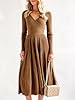 Saodimallsu Womens Long Sleeve Midi Sweater Dress ... #2