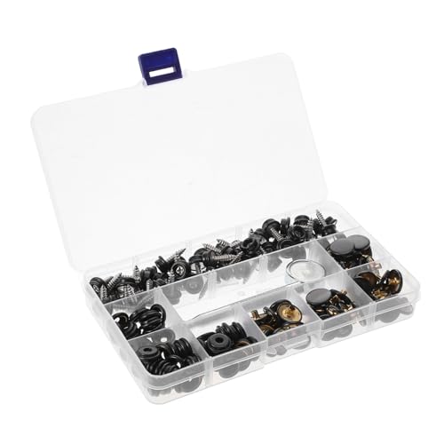MUELODSIC 1 Juego Juego De Tensores Botón De Presión Broches De Broches Para Tela Kit De Reparación De Botones Juego De Sujetadores a Presión Kit De Herramientas Para Cobre