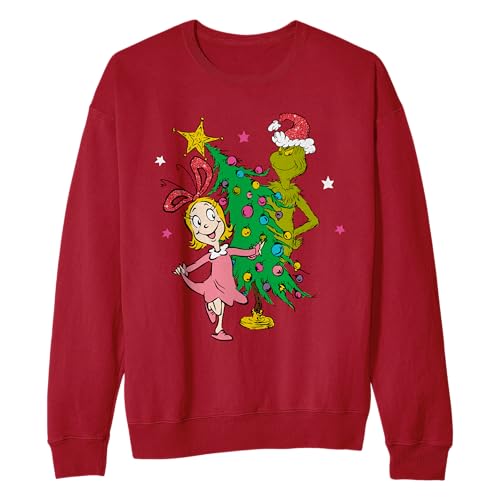 Isaac Morris Limited The Grinch And Cindy Lou Kids and Adult Sized Crewneck Sweatshirt2