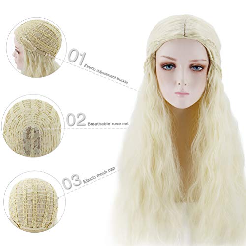 Lurrose Linda peruca de cabelo elegante acessórios para cabelo Natural aparência requintada capa de