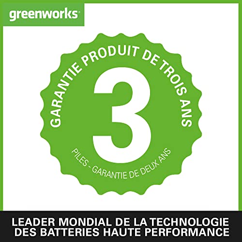 Greenworks 40V Cordless Brushcutter Grass Strimmer, Adjustable Height, 40cm Cutting Width, Bump Feed 2mm Nylon Line or 25cm Blade, 2 x 40V Battery & Charger, 3 Year Guarantee GD40BCK2X