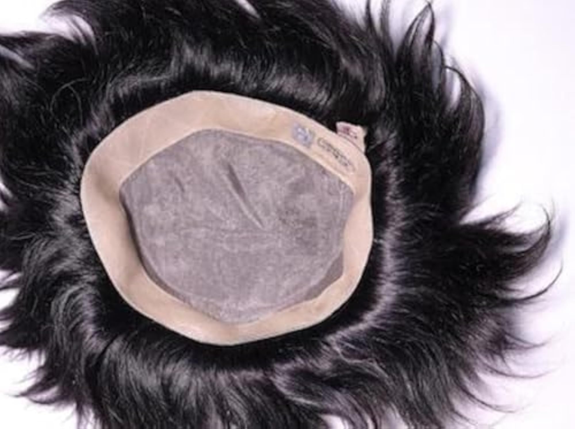 Men's Premium Hair Patch, Natural Black, 100% Human Hair