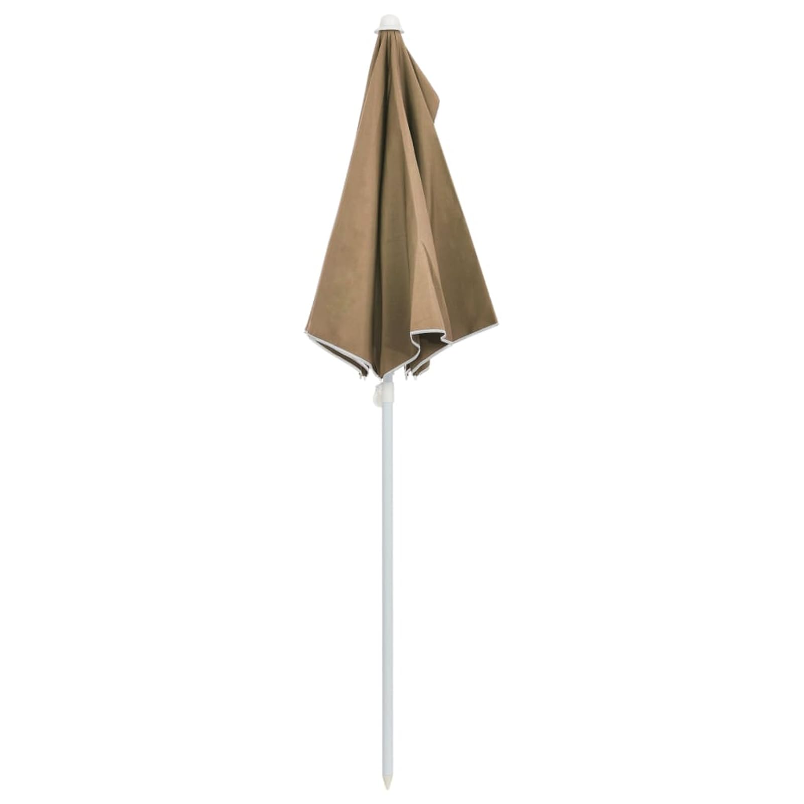 ATOMSTACK MAKER Półparasol ogrodowy 180 x 90 cm, kolor piaskowy, odporny na działanie promieni UV i odporny na kolory, w 100% z poliestru, stabilny stalowy maszt (28 mm), 5 stalowych żeber, na balkon
