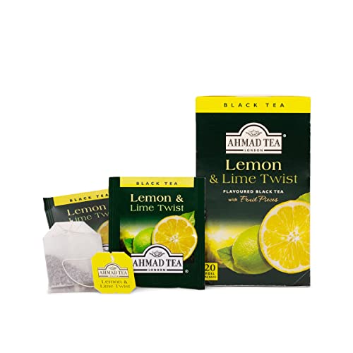 Ahmad Tea Lemon & Lime Twist Black Tea, 20-Count Boxes (Pack Of 6) #TOP5
