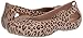 Crocs Women's Kadee Leopard Print Casual Dress Shoe|Comfort Fashion Flat Ballet Gold, W8 M US