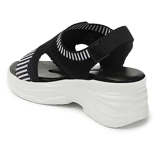 Image of Smart & Sleek Women Lightweight Sports Flatforms Sandals-AB69