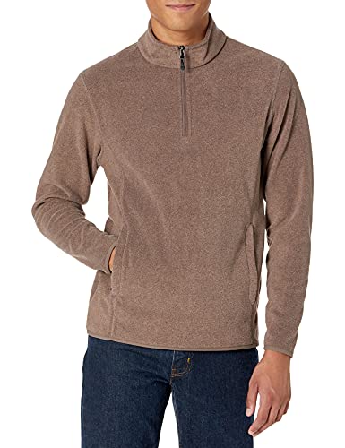 Image of Amazon Essentials Men's Quarter-Zip Fleece Pullover Jacket, Insulated for Cold Weather