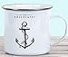 Gift Republic GR300032 Adventurer Enamel Mug, Large, WHITE
