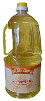 Golden Choice Sunflower Oil | Pure Refined Cooking Oil Enriched with Omega 3 and Vitamins A D E K | Healthy Choice for Frying Baking Salad Dressing and Everyday Meals | 2 Litre Bottle