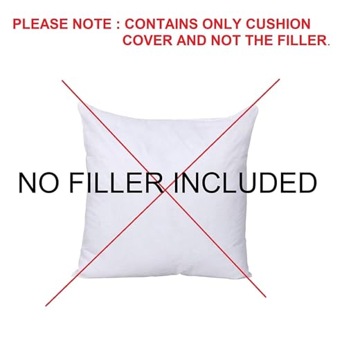 Image of Embroidered Kids Cushion Cover 16 x 16 Inches or 40x40 cms Cotton Fabric Space Theme Cushion Covers for Sofa Set /Diwan Beds, Space Rocket Planet Cartoon Throw Pillow, Set of 1 Pc