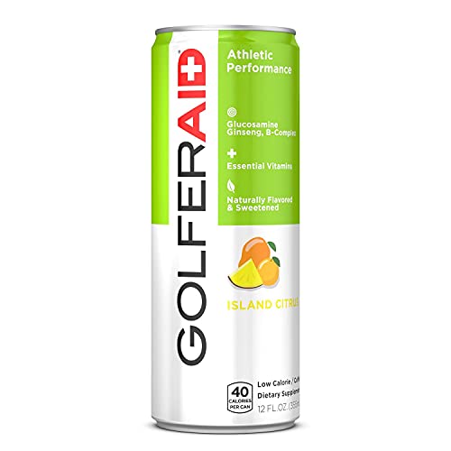 Image of GOLFERAID Performance Blend, Up Your Golf Game, No Caffeine, Glucosamine, Turmeric, MSM, CoQ10, B-Complex,BCAAs and Electrolytes, 45 Calories, 100% Clean, Paleo, Vegan, 12-oz. cans (Pack of 4)