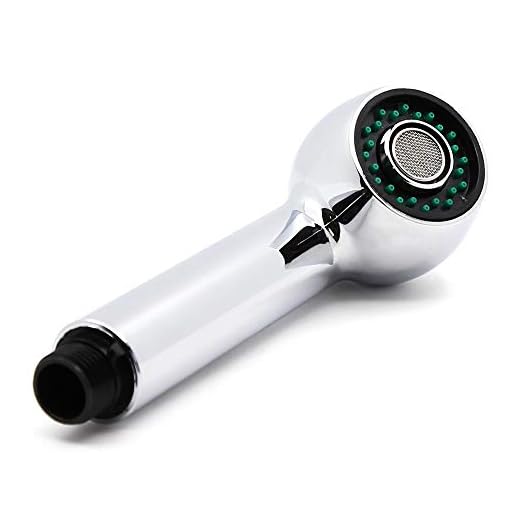 Kusun ® Recambio 2 modos de rociador de ducha Tire de la cabeza del surtidor Acabado cromado para Grifo del mezclador del fregadero del baño de cocina KT088C-H