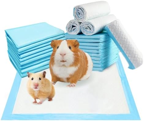 Hamiledyi Rabbit Pee Pads Disposable Cage Liners Leak-Proof Super...